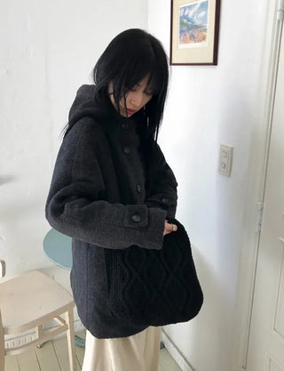 Twist Knitting Two-Way Bag