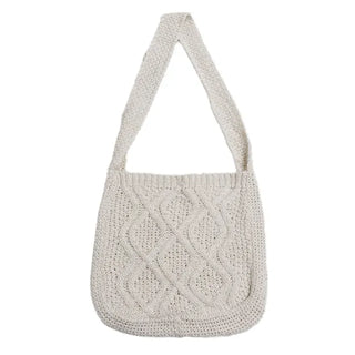 Twist Knitting Two-Way Bag