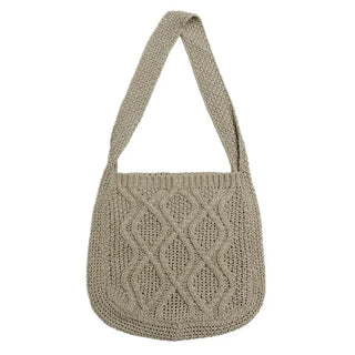 Twist Knitting Two-Way Bag