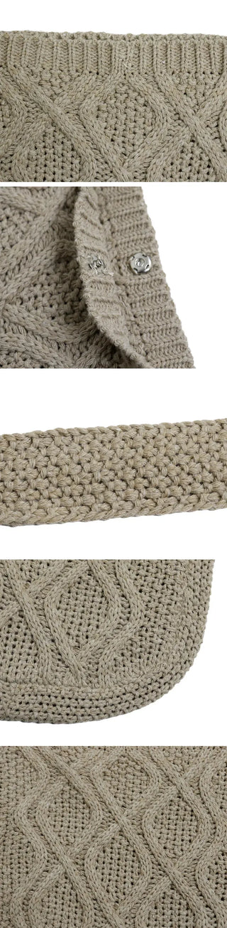 Twist Knitting Two-Way Bag