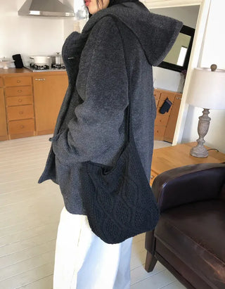 Twist Knitting Two-Way Bag