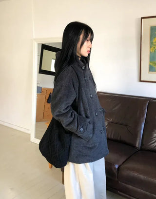 Twist Knitting Two-Way Bag