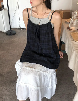 Pleated Punched Embroidery Flare Maxi Long Skirt