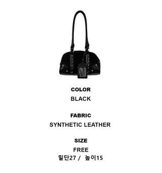 Long handle perforated shoulder bag