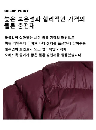 Mute Crop Short Padded Jacket