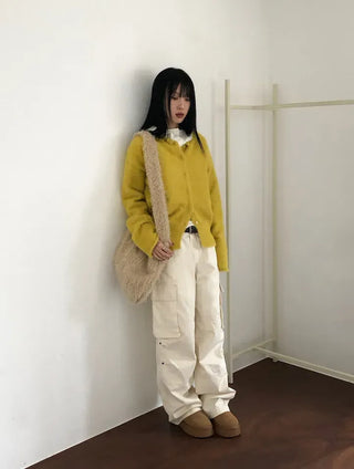 Low Button Hooded Long Sleeve