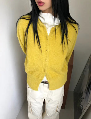 Low Button Hooded Long Sleeve