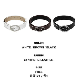 Oval Stud Belt