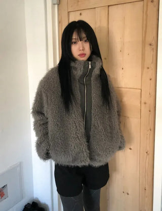 Cuban Boucle Half Jumper