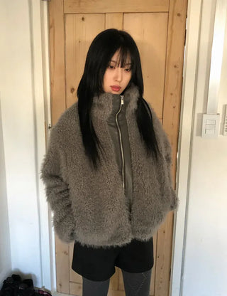 Cuban Boucle Half Jumper