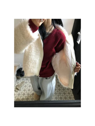 Cuban Boucle Half Jumper