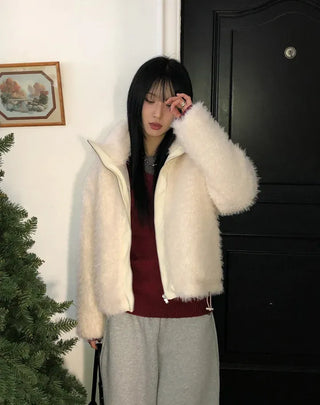 Cuban Boucle Half Jumper