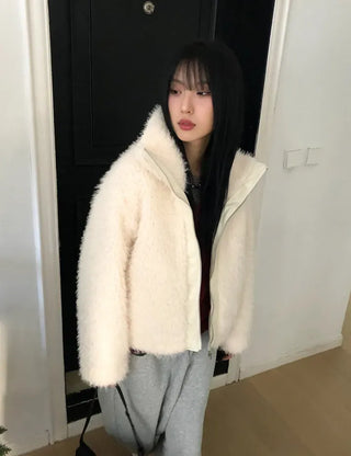 Cuban Boucle Half Jumper