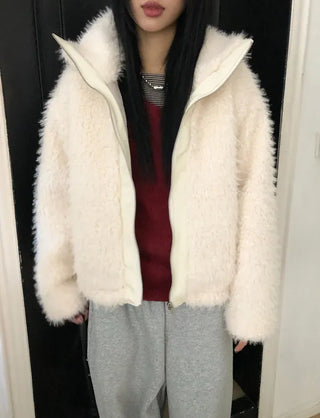 Cuban Boucle Half Jumper