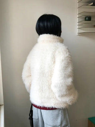 Cuban Boucle Half Jumper