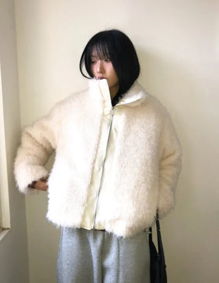 Cuban Boucle Half Jumper