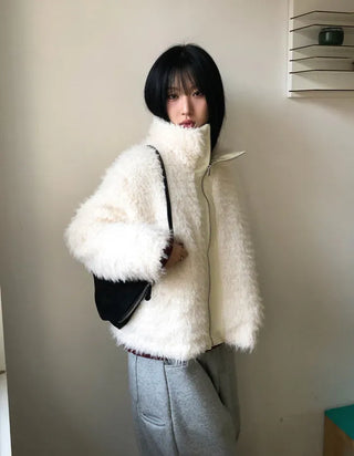 Cuban Boucle Half Jumper