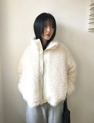 Cuban Boucle Half Jumper