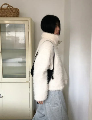 Cuban Boucle Half Jumper
