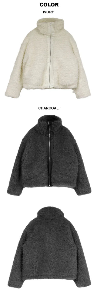 Cuban Boucle Half Jumper