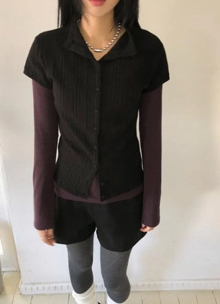Mersey High-Neck Cardigan