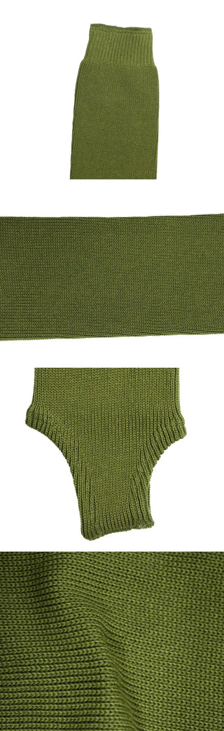 Ribbed Long Leg Warmers