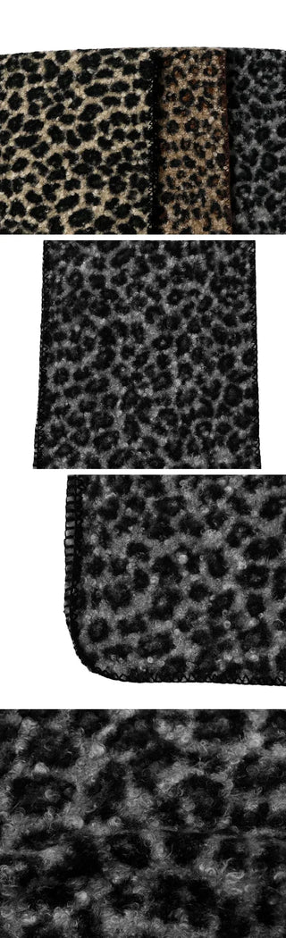 Noir Leopard Scarf