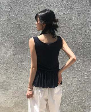 Air Cool String Banding Wide Pants