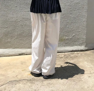 Air Cool String Banding Wide Pants