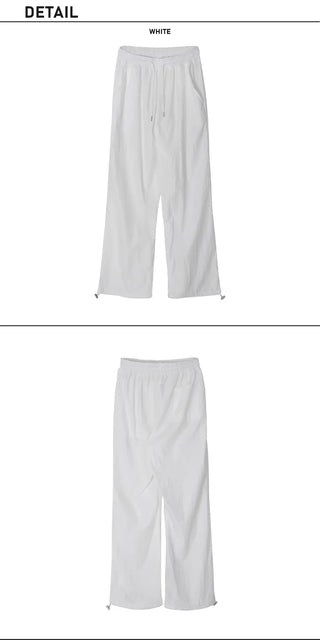 Air Cool String Banding Wide Pants