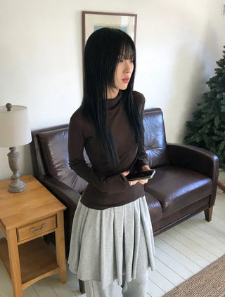 School Brushed Pleated Pants