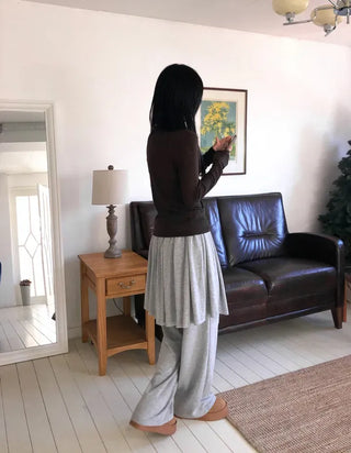School Brushed Pleated Pants