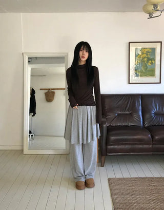 School Brushed Pleated Pants