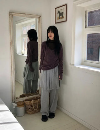 School Brushed Pleated Pants