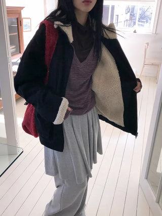 School Brushed Pleated Pants