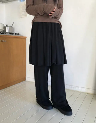 School Brushed Pleated Pants