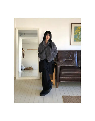 School Brushed Pleated Pants
