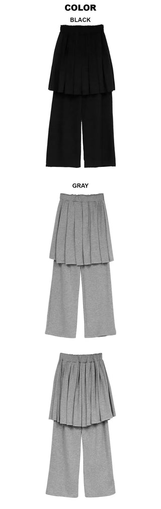 School Brushed Pleated Pants