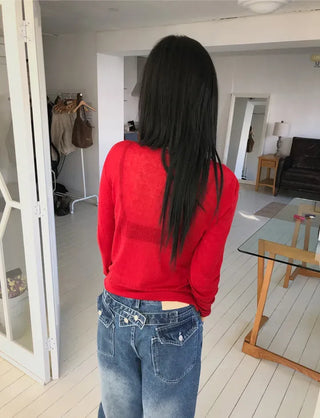 Faber Contrast Button Knit