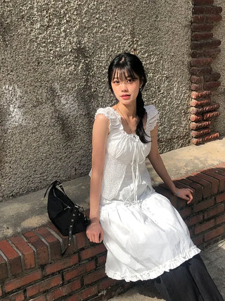 Frilled Tiered Layered Midi Skirt