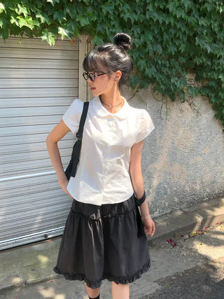 Frilled Tiered Layered Midi Skirt