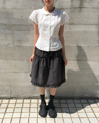 Frilled Tiered Layered Midi Skirt