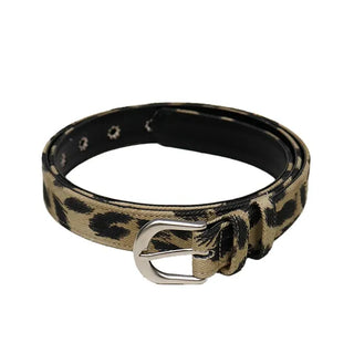 Leopard Eyelet Belt