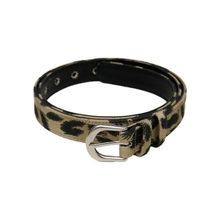 Leopard Eyelet Belt