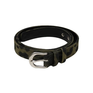 Leopard Eyelet Belt
