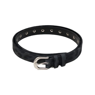 Leopard Eyelet Belt