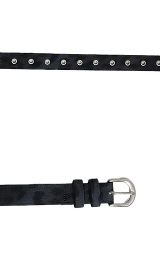 Leopard Eyelet Belt