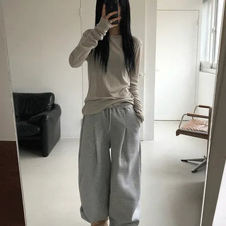 Genie Pintuck Wide Sweatpants