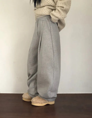 Genie Pintuck Wide Sweatpants