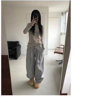 Genie Pintuck Wide Sweatpants